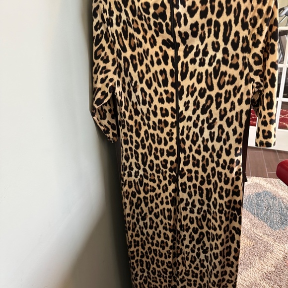 Alice and Olivia Delora Fitted Mock Neck Midi Dress - Picture 2 of 3